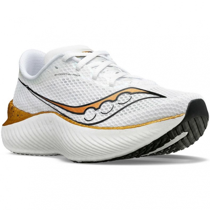 White Men's Saucony Endorphin Pro 3 Running Shoes | AUSTRALIA-JPBAL