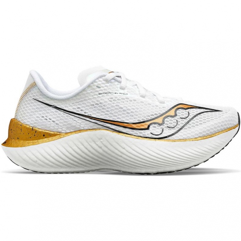 White Men\'s Saucony Endorphin Pro 3 Running Shoes | AUSTRALIA-JPBAL