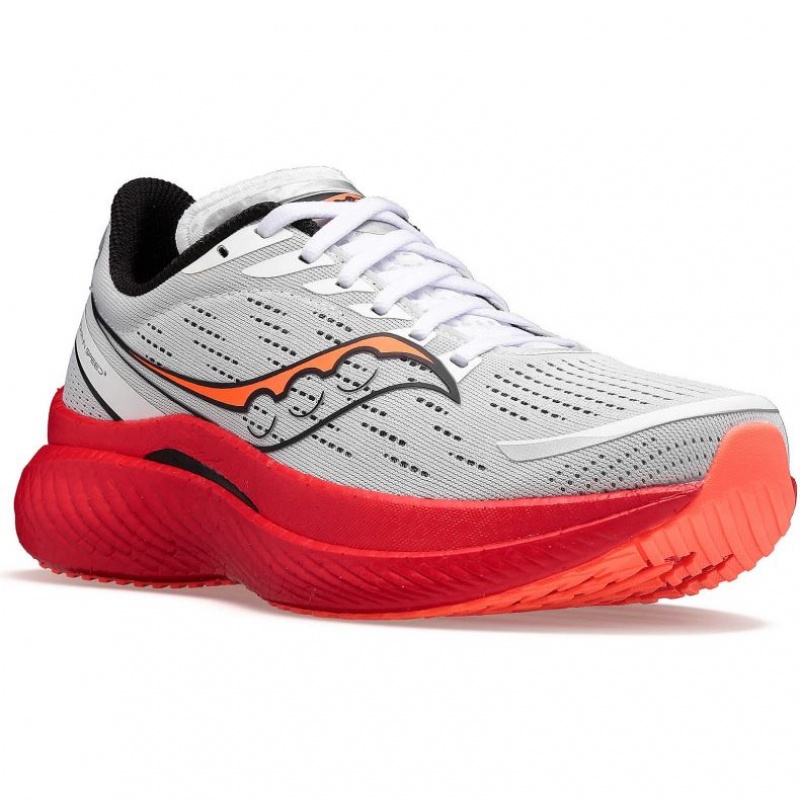 White Men's Saucony Endorphin Speed 3 Running Shoes | AUS-LYCMZ