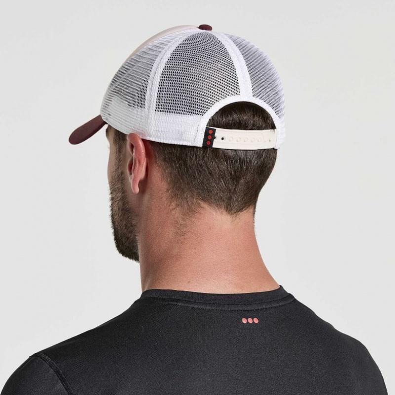 White Men's Saucony Foamie Trucker Hats | AUS-NFKDW