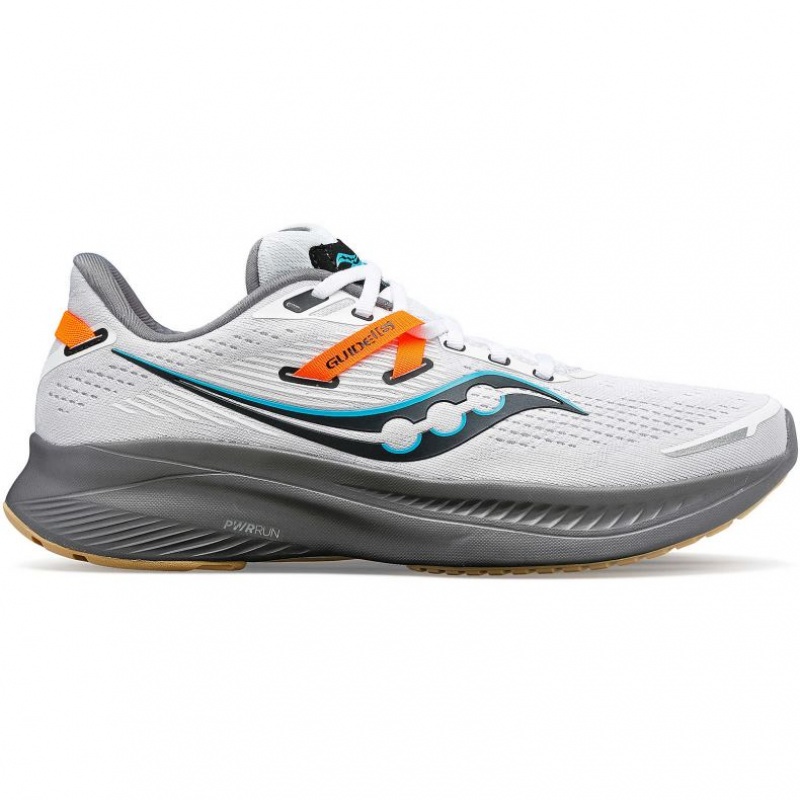 White Men\'s Saucony Guide 16 Running Shoes | AUSTRALIA-RGDBW