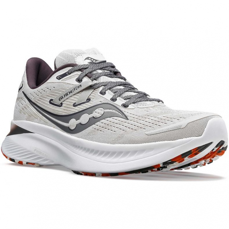 White Men's Saucony Guide 16 Running Shoes | AUSTRALIA-EMUQD