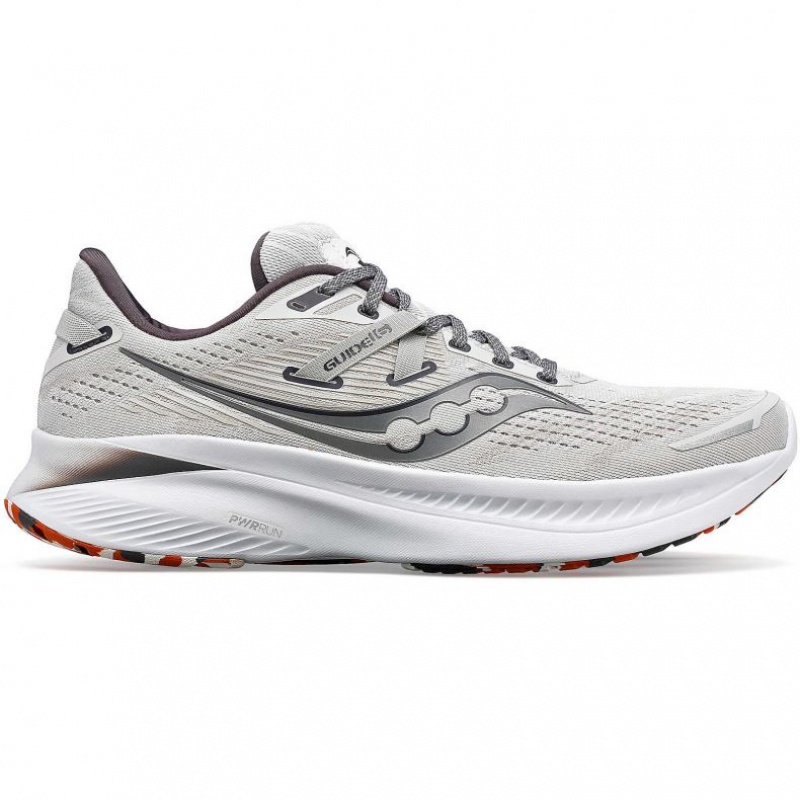 White Men\'s Saucony Guide 16 Running Shoes | AUSTRALIA-EMUQD