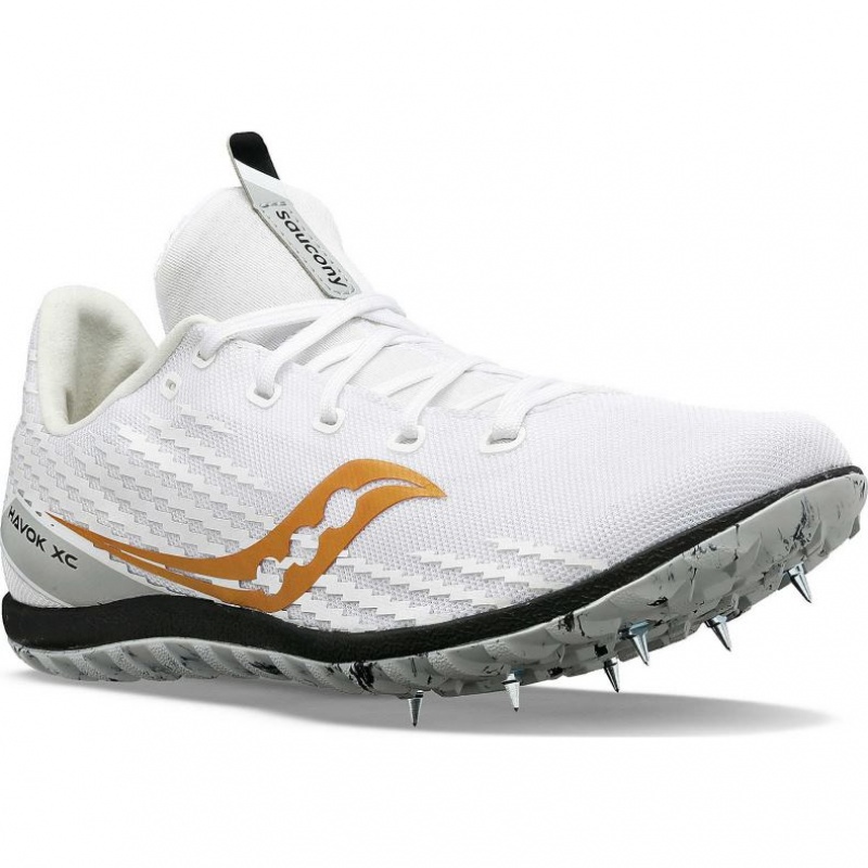 White Men's Saucony Havok XC 3 Spikes | AUS-NTXKU