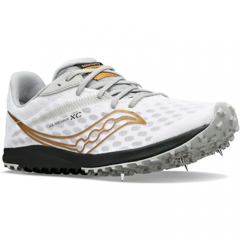 White Men's Saucony Kilkenny XC9 Spikes | AUS-TDWJM