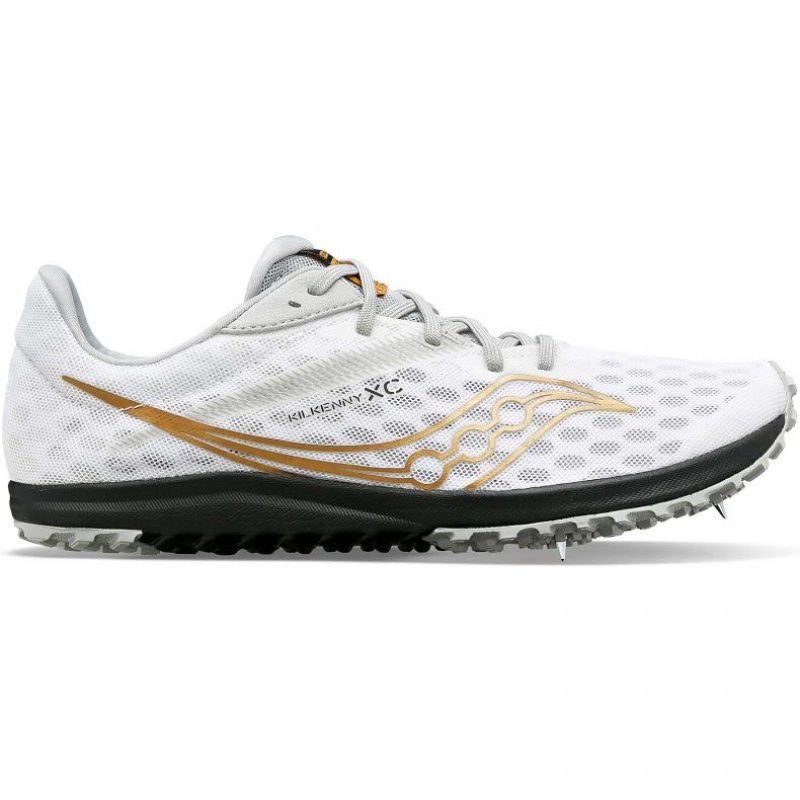 White Men\'s Saucony Kilkenny XC9 Spikes | AUS-TDWJM