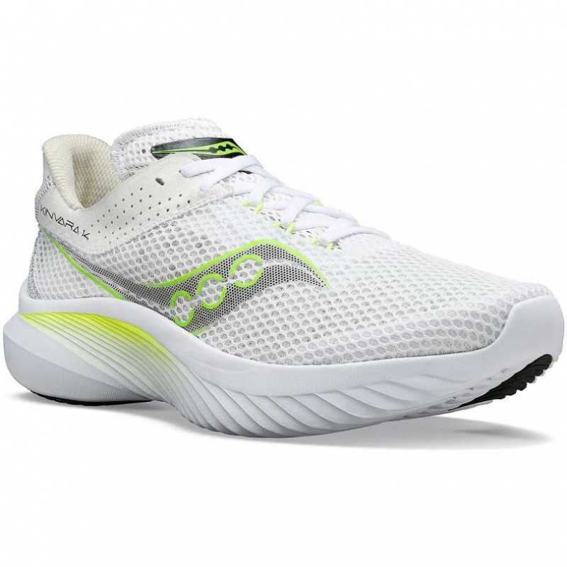 White Men's Saucony Kinvara 14 Running Shoes | AUS-KQXVN