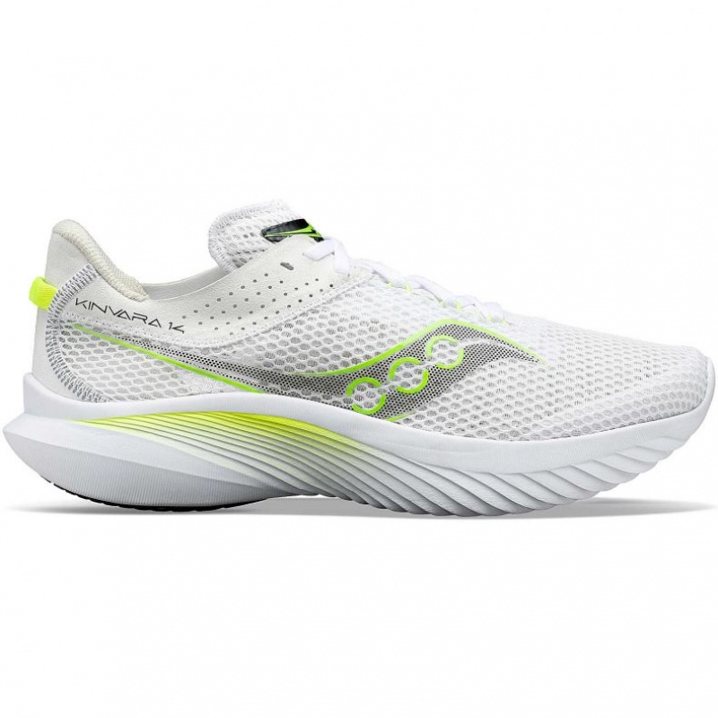 White Men\'s Saucony Kinvara 14 Running Shoes | AUS-KQXVN