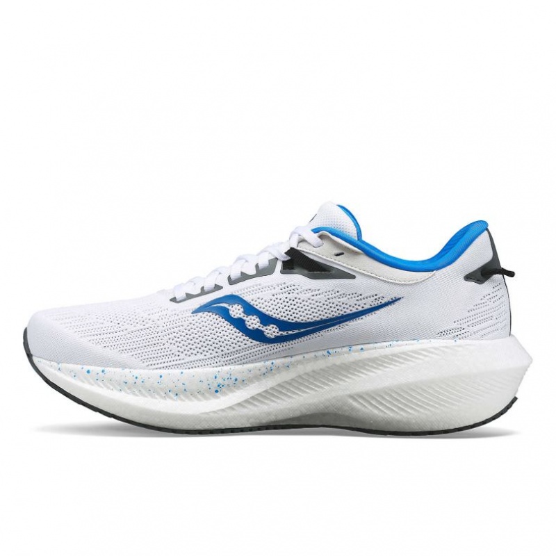 White Men's Saucony Triumph 21 Running Shoes | AUS-JOYZE