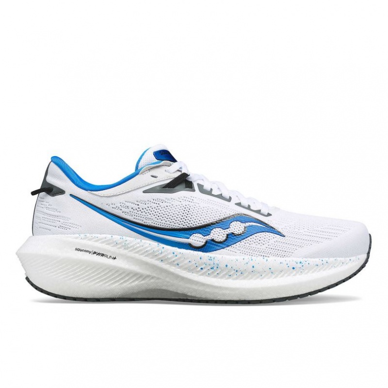 White Men\'s Saucony Triumph 21 Running Shoes | AUS-JOYZE