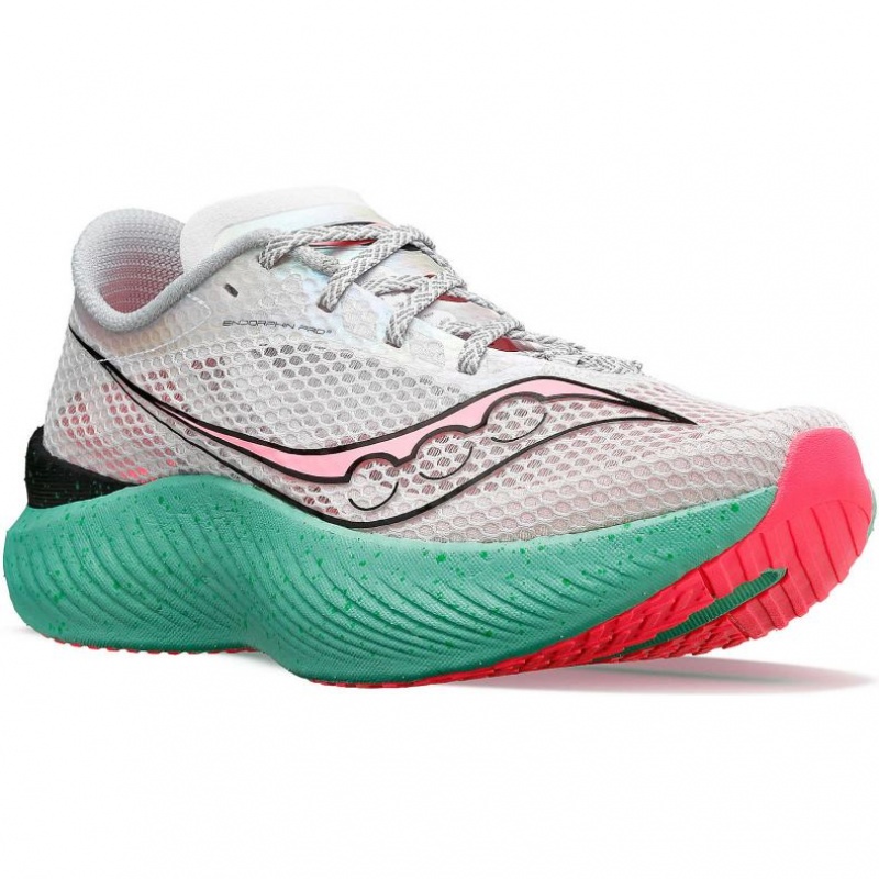 White Women's Saucony Endorphin Pro 3 Running Shoes | AUSTRALIA-JIESQ