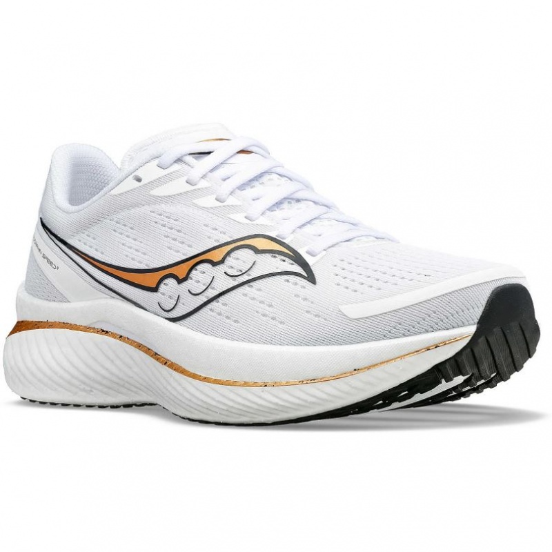 White Women's Saucony Endorphin Speed 3 Running Shoes | AUS-USDVC