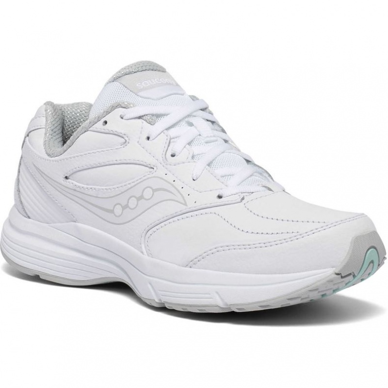 White Women's Saucony Integrity Walker 3 Wide Running Shoes | AUSTRALIA-YVBZE