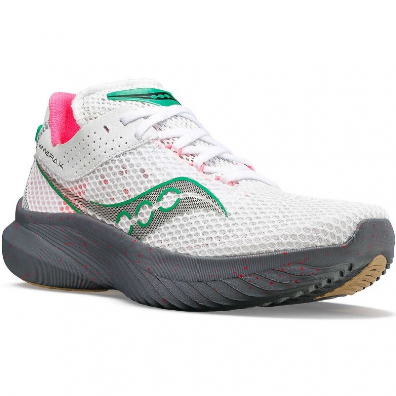 White Women's Saucony Kinvara 14 Running Shoes | AUSTRALIA-BAFJX