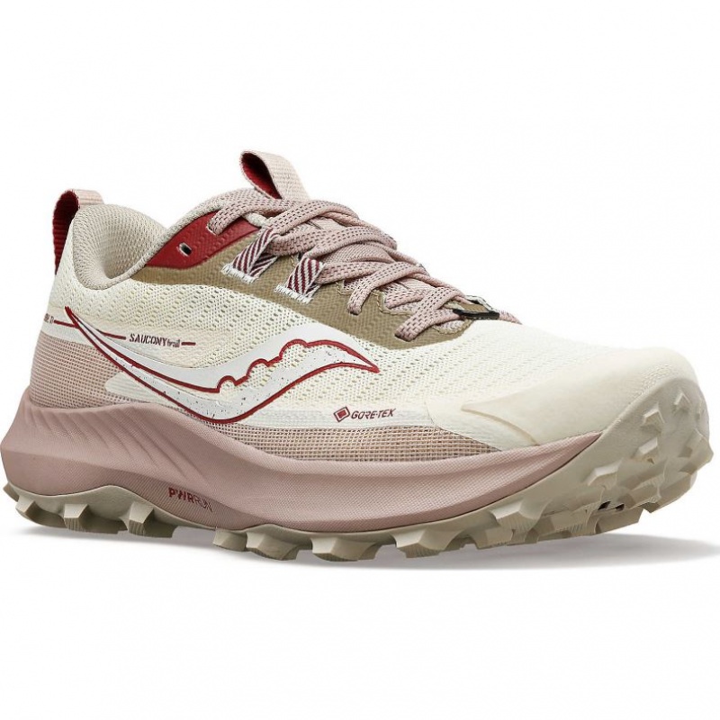 White Women's Saucony Peregrine 13 GTX Trail Running Shoes | AUS-SCZUK