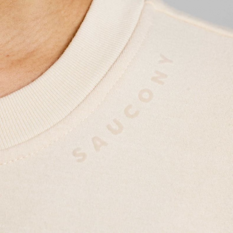 White Women's Saucony Recovery Crew Sweatshirt | AUSTRALIA-TULJE