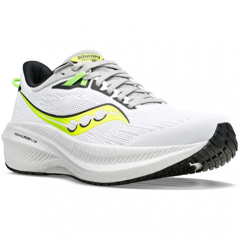 White Women's Saucony Triumph 21 Running Shoes | AUSTRALIA-DYVTB