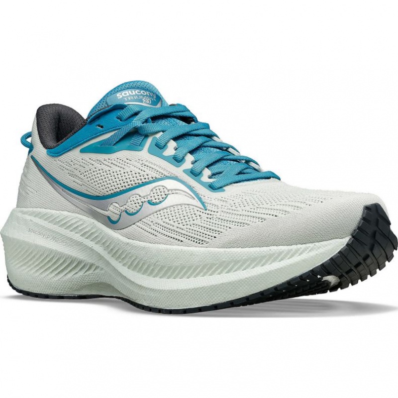 White Women's Saucony Triumph 21 Running Shoes | AUS-YAFKN