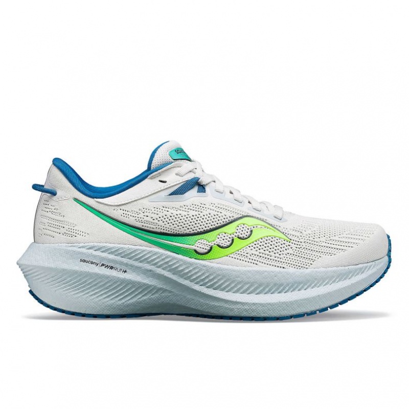 White Women\'s Saucony Triumph 21 Running Shoes | AUS-LZRBI