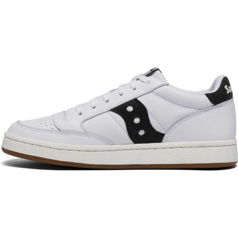 White / Black Men's Saucony Jazz Court Trainer | AUSTRALIA-MYAWD