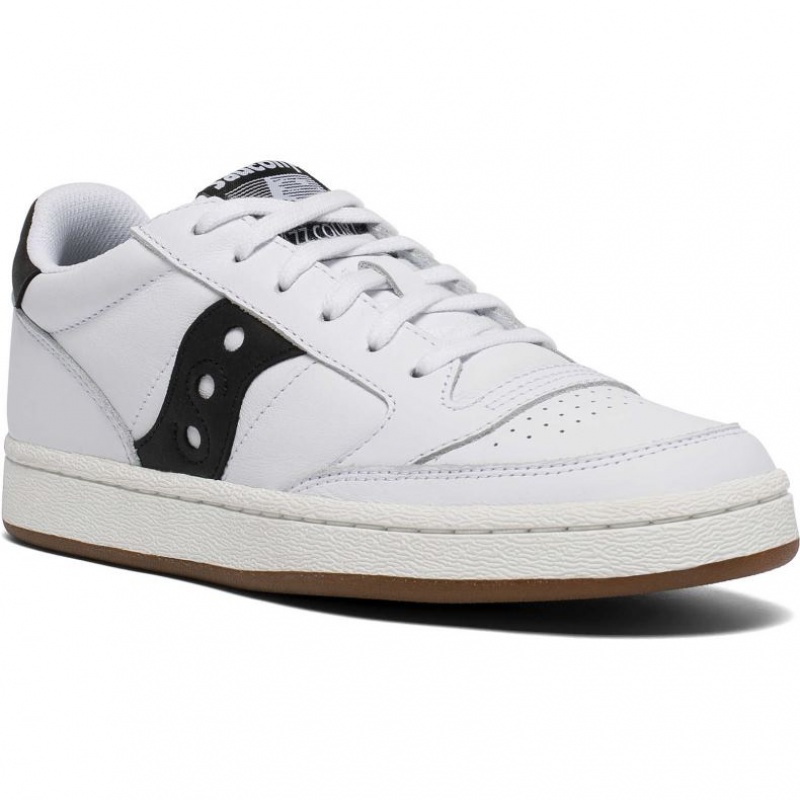 White / Black Men's Saucony Jazz Court Trainer | AUSTRALIA-MYAWD