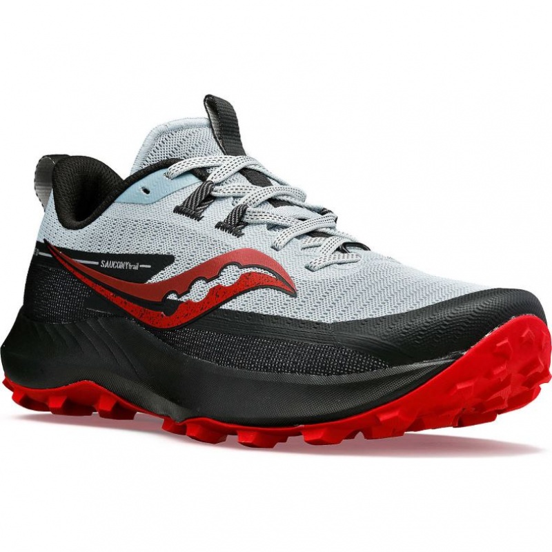 White / Black Men's Saucony Peregrine 13 Trail Running Shoes | AUS-CLEVF