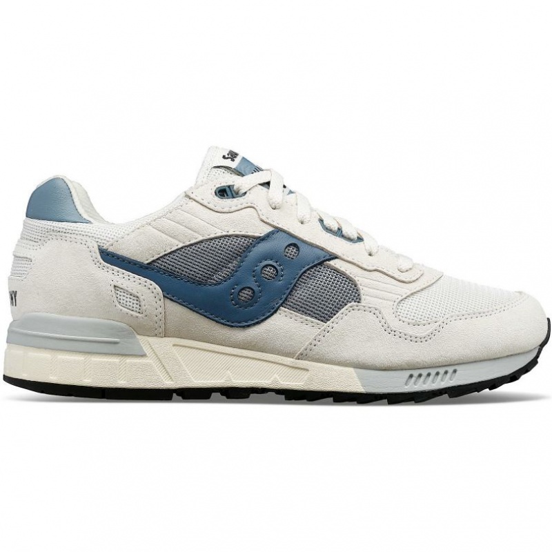 White / Blue Men\'s Saucony Shadow 5000 Trainer | AUS-GOECZ