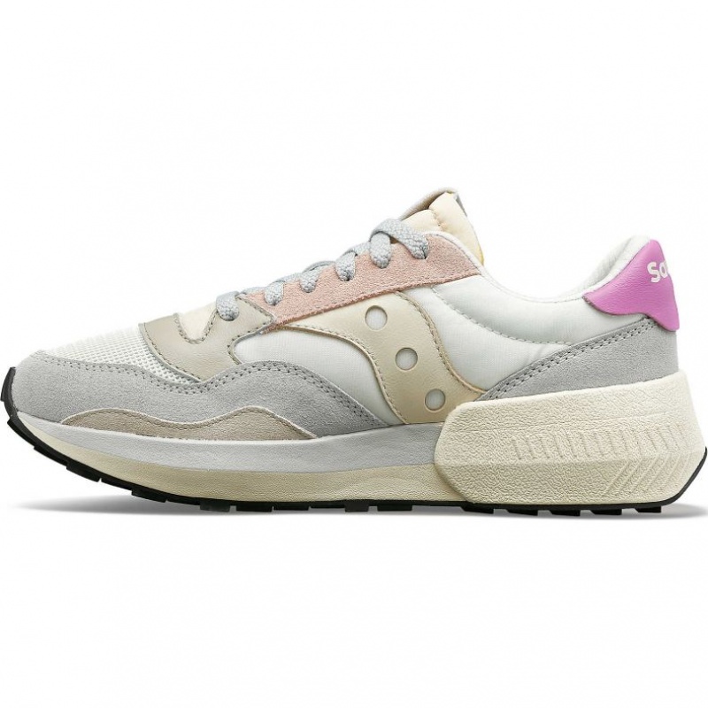 White / Grey / Rose Women's Saucony Jazz NXT Trainer | AUSTRALIA-SHNLT