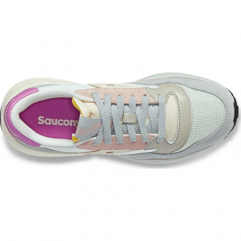 White / Grey / Rose Women's Saucony Jazz NXT Trainer | AUSTRALIA-SHNLT