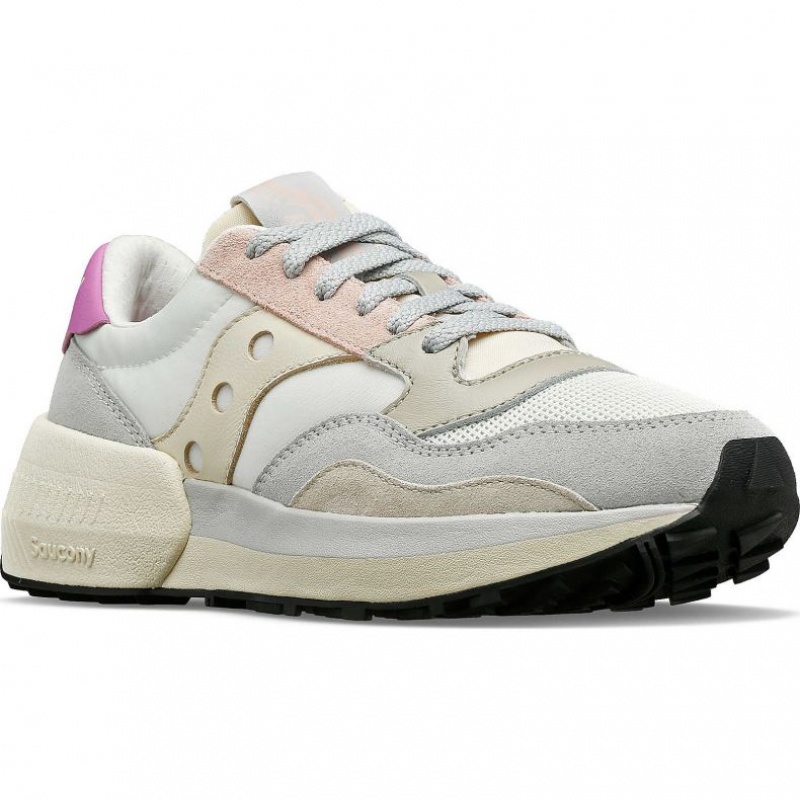 White / Grey / Rose Women's Saucony Jazz NXT Trainer | AUSTRALIA-SHNLT