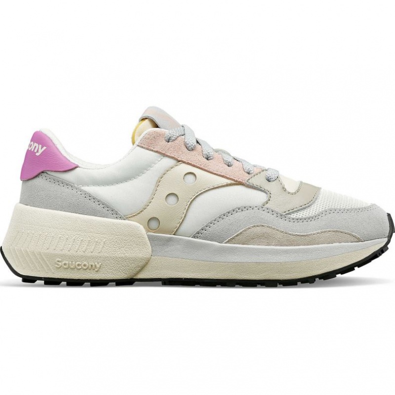 White / Grey / Rose Women\'s Saucony Jazz NXT Trainer | AUSTRALIA-SHNLT