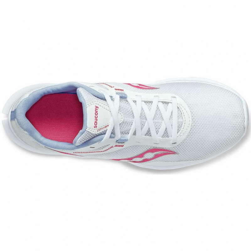 White / Pink Women's Saucony Convergence Running Shoes | AUS-TZEDB