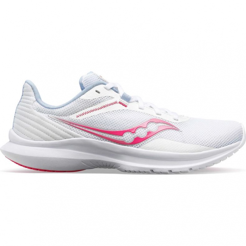 White / Pink Women\'s Saucony Convergence Running Shoes | AUS-TZEDB