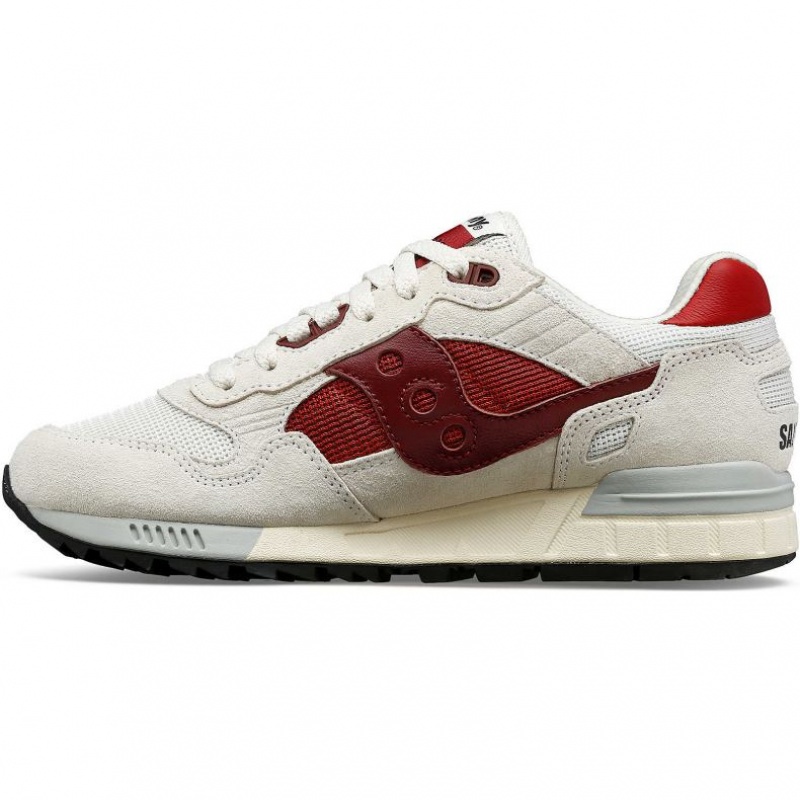 White / Red Men's Saucony Shadow 5000 Trainer | AUSTRALIA-ZNUKF