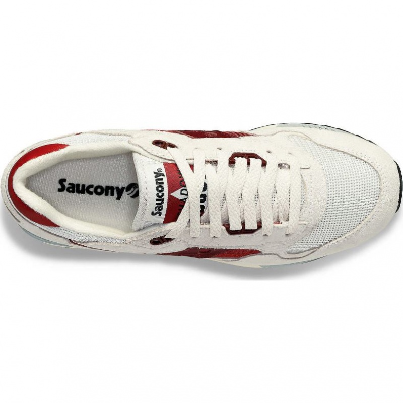 White / Red Men's Saucony Shadow 5000 Trainer | AUSTRALIA-ZNUKF