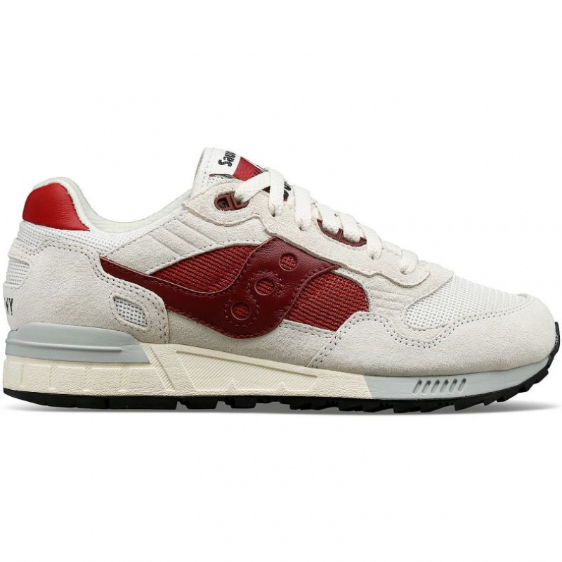 White / Red Men\'s Saucony Shadow 5000 Trainer | AUSTRALIA-ZNUKF