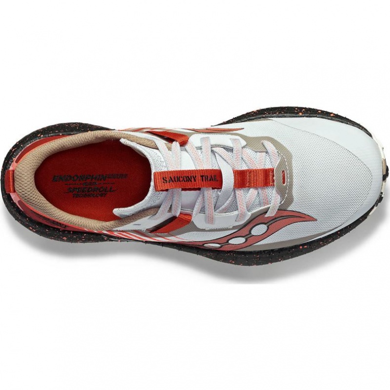 White / Red Women's Saucony Endorphin Edge Trail Running Shoes | AUSTRALIA-IMYXT