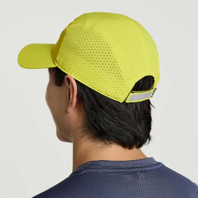 Yellow Men's Saucony Outpace Hat | AUSTRALIA-VEMUP