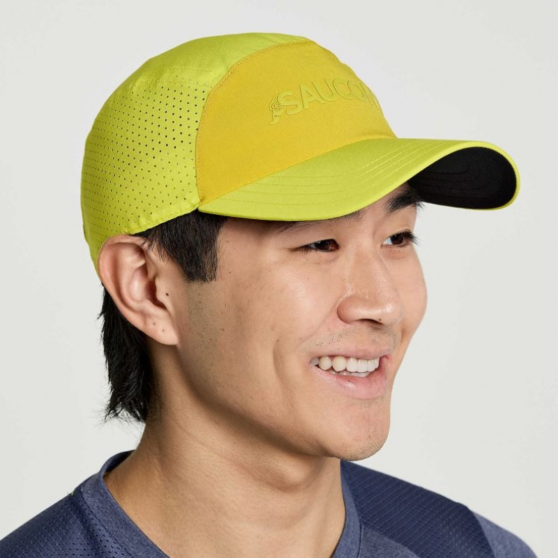 Yellow Men\'s Saucony Outpace Hat | AUSTRALIA-VEMUP