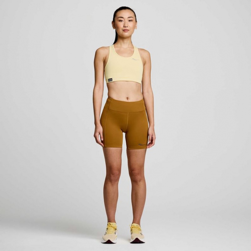 Yellow Women's Saucony Fortify Bra | AUSTRALIA-NFPJI