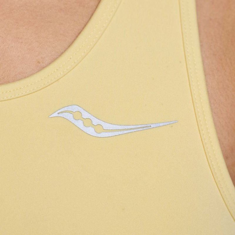 Yellow Women's Saucony Fortify Bra | AUSTRALIA-NFPJI