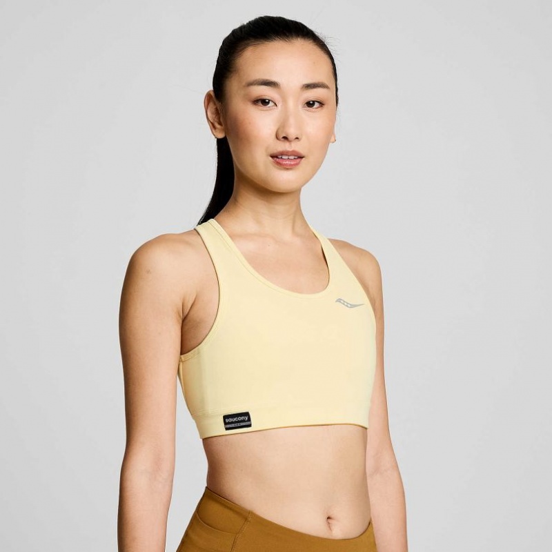 Yellow Women\'s Saucony Fortify Bra | AUSTRALIA-NFPJI