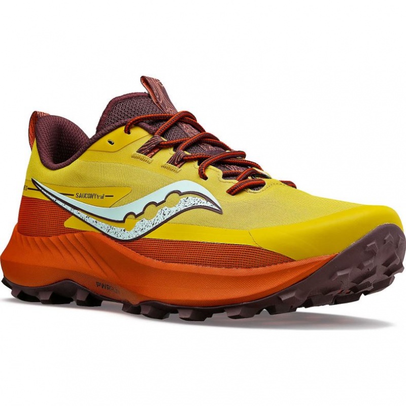 Yellow Women's Saucony Peregrine 13 Trail Running Shoes | AUS-HAJGF