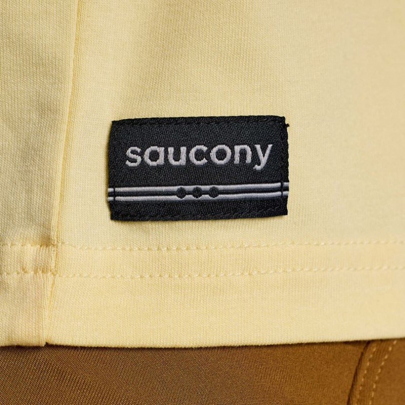 Yellow Women's Saucony Recovery Boxy T-Shirt | AUSTRALIA-JTWSQ