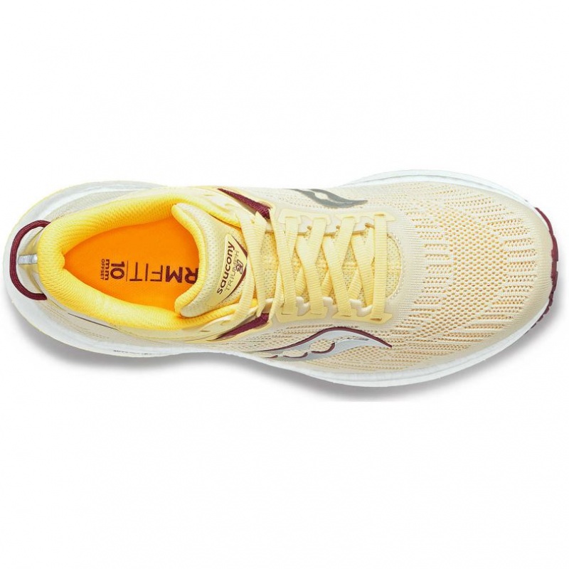 Yellow Women's Saucony Triumph 21 Running Shoes | AUSTRALIA-ALOVH